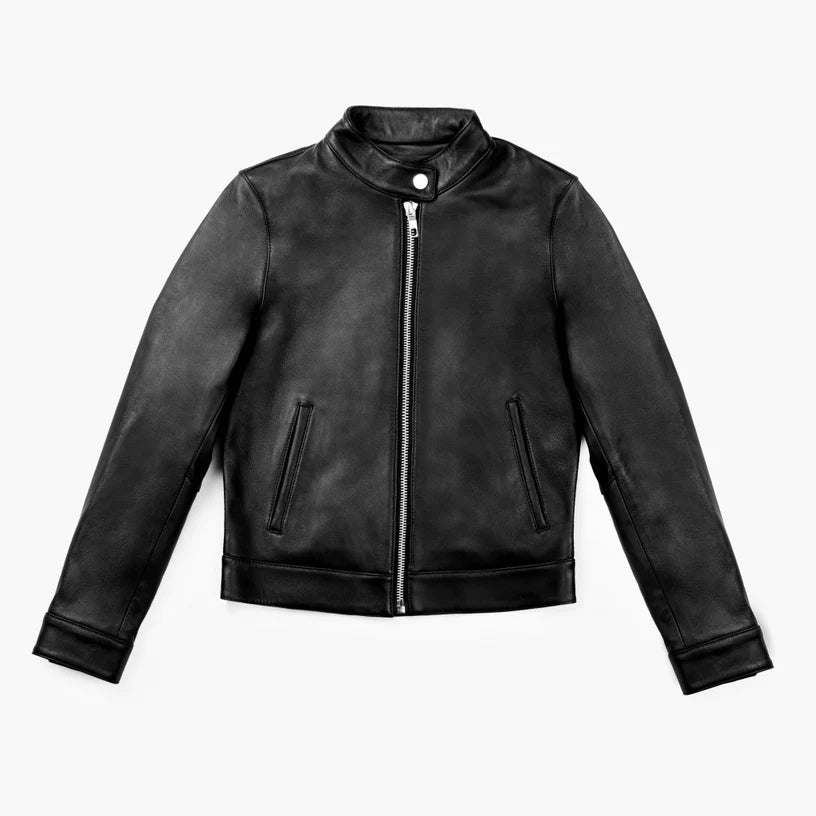 Black Ladies leather Jacket